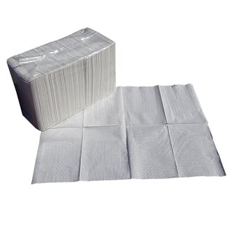 Dental Towels- 125 stuks 45x48 3 lagen waarvan 1 polyethyleen