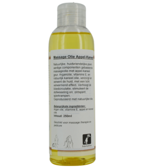 Massage olie appel &amp; Cinnamon (argan) 250ml