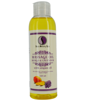 Massage olie Mango &amp; Lavender (Argan) 250ml